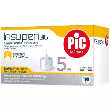 Insupen Insulin Injection Needle x100 for blood sugar monitoring