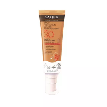 Cattier Sun Protection Spray Spf30 gezicht en lichaam 125ml