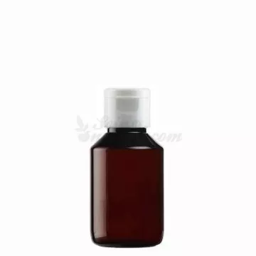 Umverpackte Hydroalkoholische Lösung in einer Flasche in der Apotheke