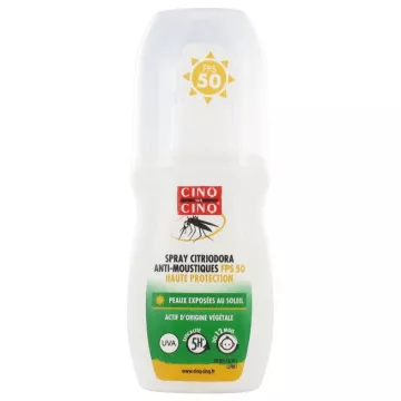 Protetor solar Cinq-sur-Cinq Natura Spray Citriodora SPF50 100ml