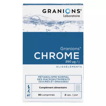 Granions de Chrome 250µg 60 Comprimés