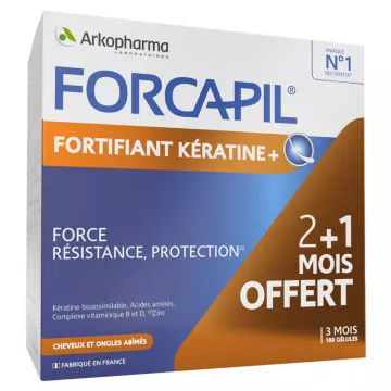 FORCAPIL fortifiant + kératine 180 Comprimés Arkopharma