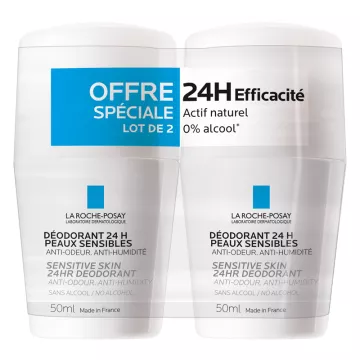 La Roche-Posay 24H FISIOLOGICA DEODORANT BALL X2