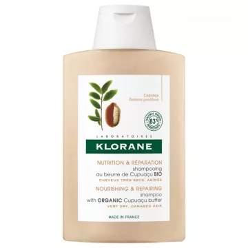 Klorane Shampoing Nutrition et Réparation au Beurre de Cupuaçu Bio