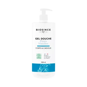 Biosince Gel de Ducha Flores Blancas Cuerpo y Cabello 1 L