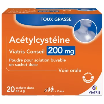 Mylan Viatris Conseil Acetilcisteina 200 mg Tosse grassa 20 bustine