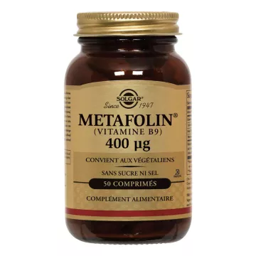 Solgar Metafolin Vitamina B9 400 µg 50 Comprimidos
