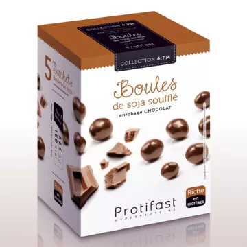 Protifast Boules de Soja Soufflé Chocolat 5 sachets