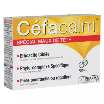3C Pharma Cefacalm Speciale Hoofdpijn 15 tabletten