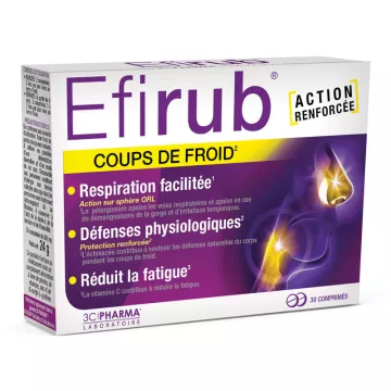 3C Pharma Efirub Cold Shot 30 Tablets