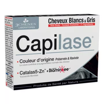 3Chênes Capilase Wit en grijs haar 30 capsules