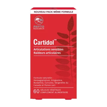 Cartidol Sensitive Joints and Joint Stiffness 60 Capsules PhytoResearch