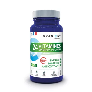 Granions 24 Vitaminas Sênior Imunidade à Energia Antioxidante 90 Comprimidos