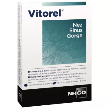 NHCO Vitorel Sinus, нос, горло