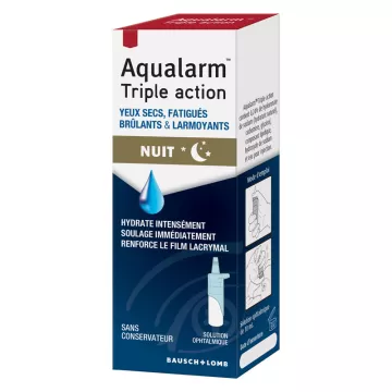 Aqualarm Triple Action Trockene und müde Augen Brennen und Tränen 10 ml