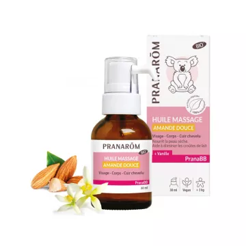 PRANABB Olio da massaggio per bambini alle mandorle dolci 30ML