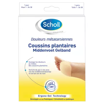 Scholl Coussins plantaires douleurs métatarsiennes