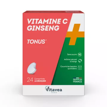 Vitavea Vitamine C Gingseng Tonus 24 Comprimés