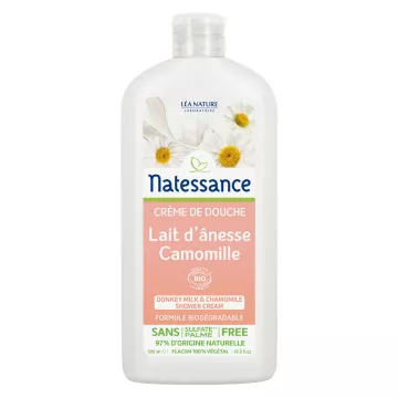 Natessance Shower Cream with Organic Donkey Milk