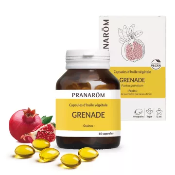 Pranarom huile végétale Grenade Bio 60 capsules