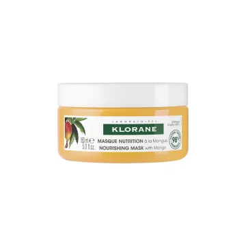 Máscara nutricional Klorane Mango para cabelos secos