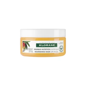 Klorane Masque Nutrition à la Mangue pour Cheveux Secs