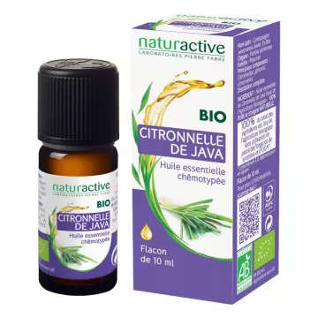 Naturactive Huile Essentielle Bio Chémotypée CITRONNELLE DE JAVA 10ml