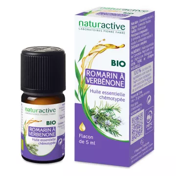 Naturactive Chemotyped Organic Essential Oil ROMARIN à VERBENONE 5ml
