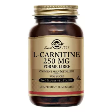 Solgar L-Carnitina 250 mg 90 cápsulas vegetais