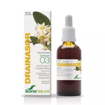 Soria Natural Drainasor C-3 draineur, digestion 50ml