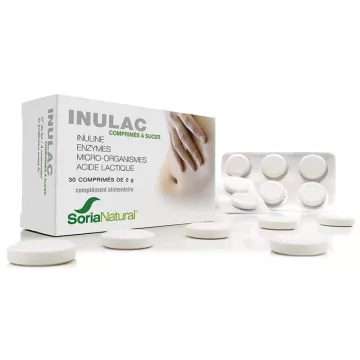 Soria Natural Inulac pré-probiotiques et enzymes 30 comprimés