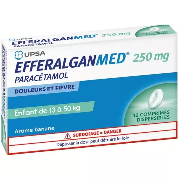 EfferalganMed 250mg Paracetamol Douleur et Fièvre Enfants