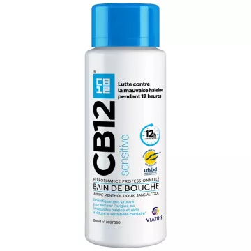 CB12 Sensitive Sabonete Bucal Aroma Mentol Suave Sem Álcool 250ml