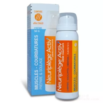 Neuriplège Activ Crème de massage Sensation Chaleur Flacon 50g