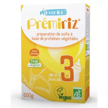 PrémiRiz 3rd Age Latte per neonati biologico Prémibio 600g