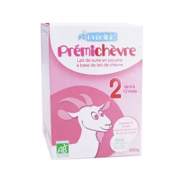 PremiGoat 2nd Age Organic Goat Infant Milk Prémebio 600 g