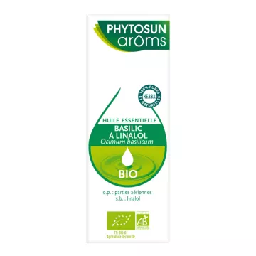 Huile essentielle Bio Basilic à linalol Phytosun Aroms