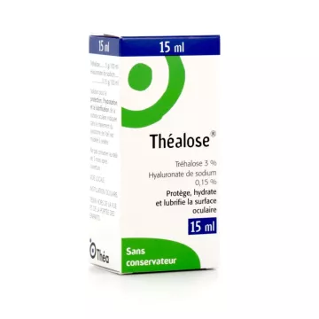 Thealose Eye Solution для умеренного и тяжелого синдрома сухого глаза 15 мл