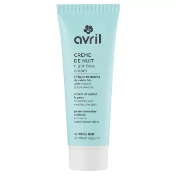 Avril Crema de noche orgánica para pieles normales y mixtas