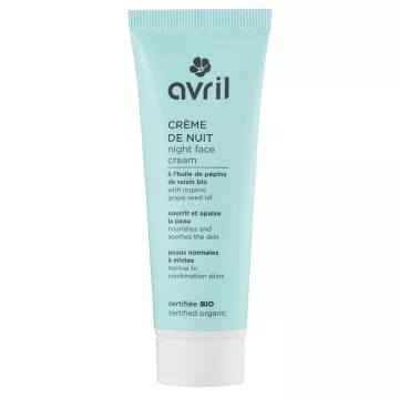 Avril Crema de noche orgánica para pieles normales y mixtas