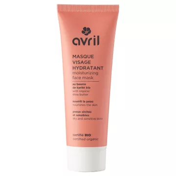 Máscara facial hidratante orgânica Avril 50ml para pele seca e sensível