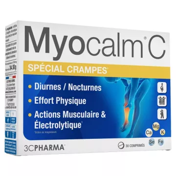 3C Pharma Myocalm C Crampes 30 comprimés