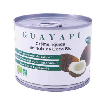 Creme Líquido de Coco Biológico Guayapi Frasco de 200ml