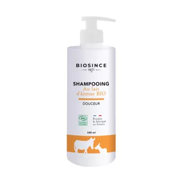 Biosince Shampooing au Lait d'ânesse Bio Gravier 500ML