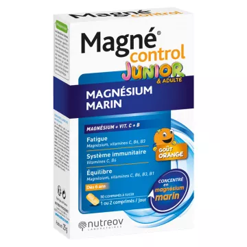 Nutreov Magné Control Junior & Adult Marine Magnesium 30 tablets