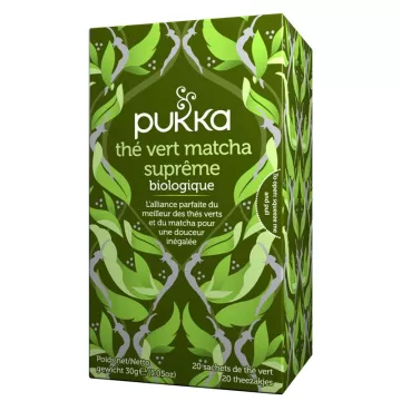 Pukka Bio Matcha té verde suprema energía y vitalidad 20 bolsas