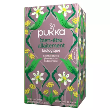 Pukka Bio Breastfeeding té de hierbas bienestar femenino 20 sobres