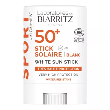 Alga Maris Organic Sun Stick Spf 50+ voor sporters Biarritz 12g