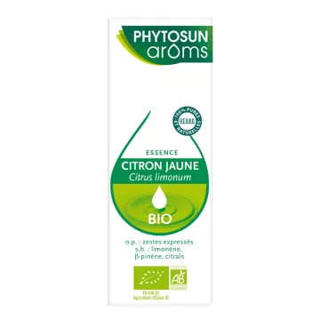 Phytosun Aroms Huile essentielle Citron jaune Bio 10ml Citrus limonum