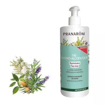 Aromaforce Hydro-alkoholisches Gel + Ravintsara / Teebaum Pranarom